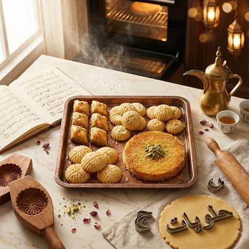 Free Arabic Baking Traditions Image - Baklava, Pastries, Arabic ...