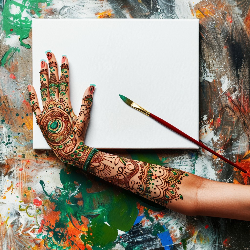 Free Artistic Hand Display Image - Art, Henna, Paintbrush | Download at ...