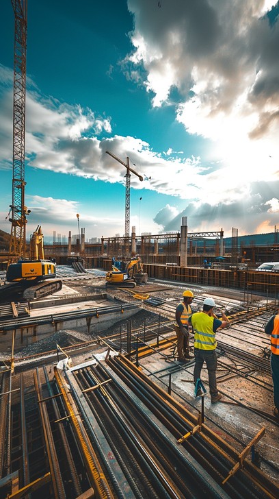 Free Construction Site Activity Image - Construction, Workers, Sky ...