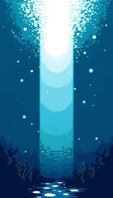 Free Submerged Pixel Serenity Image - Pixel, Underwater, Light ...
