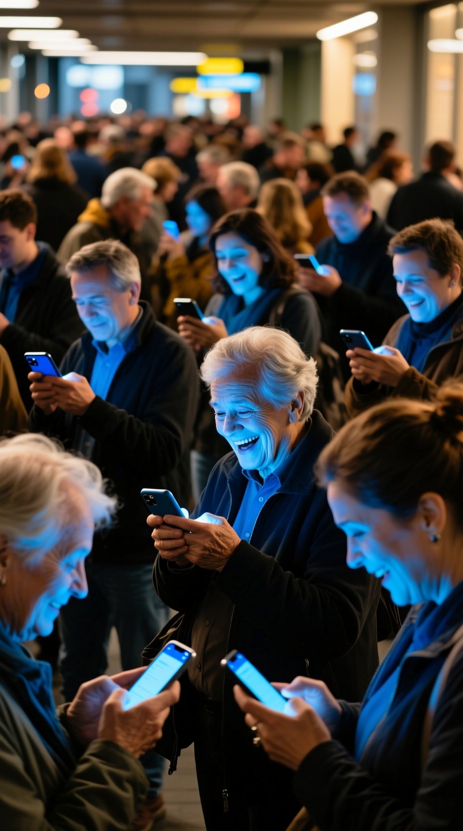 Internet Crowd Free Digitally divided crowd Photo - Screens, Crowd, Technology ...