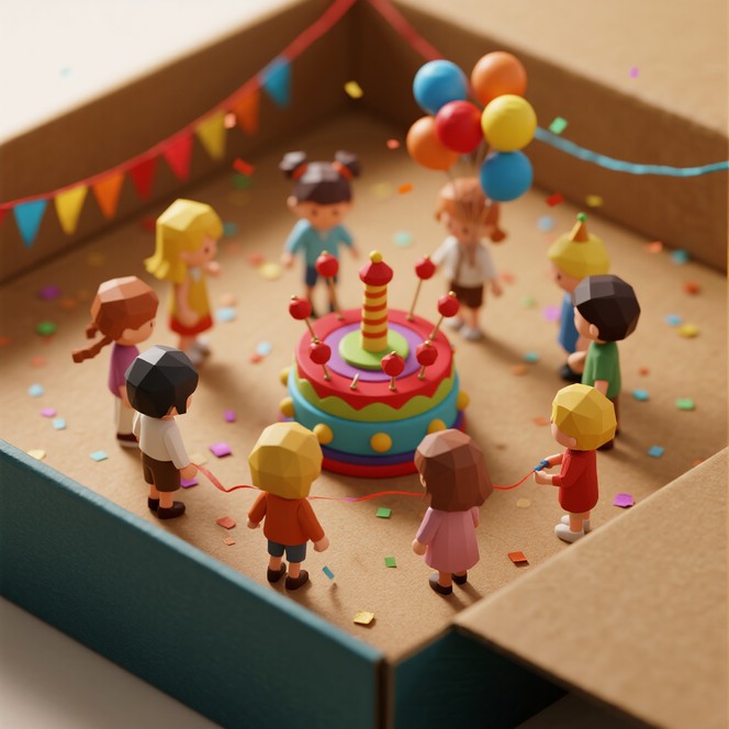 Free Miniature celebration diorama Image | Download at StockCake