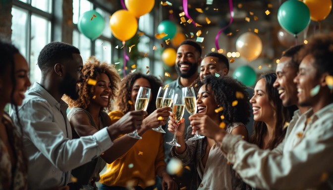 Free Celebrating Success Together Image - Celebration, Friends ...
