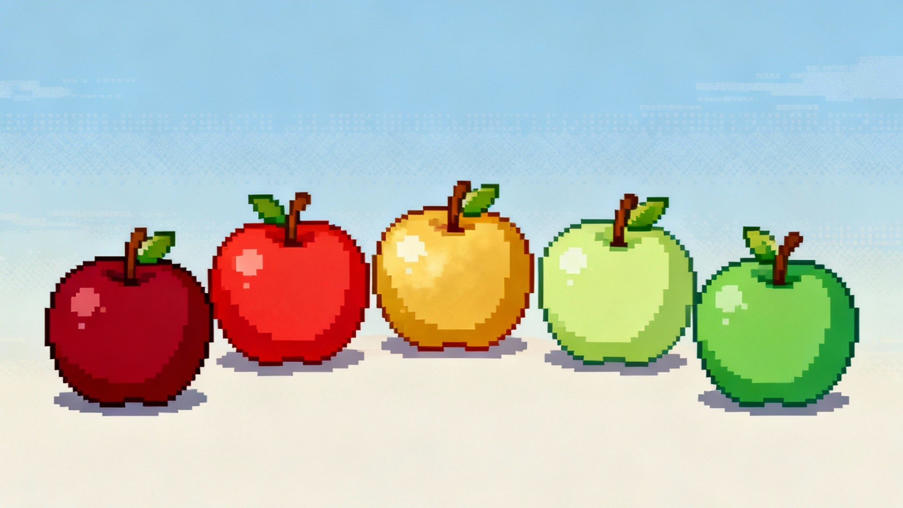Free Colorful Pixel Apples Photo - Apples, Pixel, Retro | Download at ...