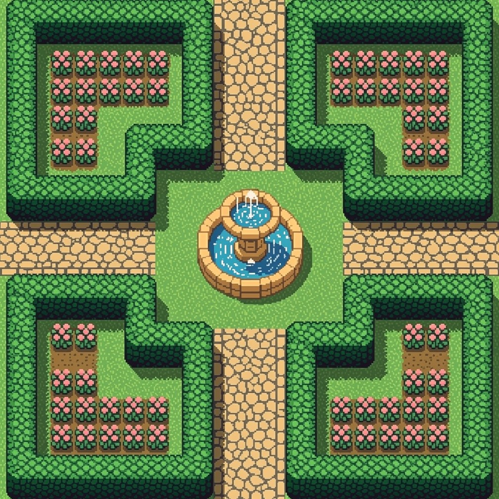 Free Pixelated Garden Maze Image - Pixel, Garden, Maze | Download at ...