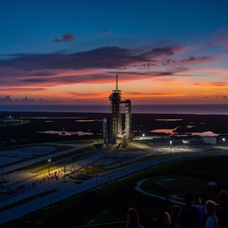 Free Sunset Rocket Launch Image - Sunset, Rocket, Launch | Download at ...