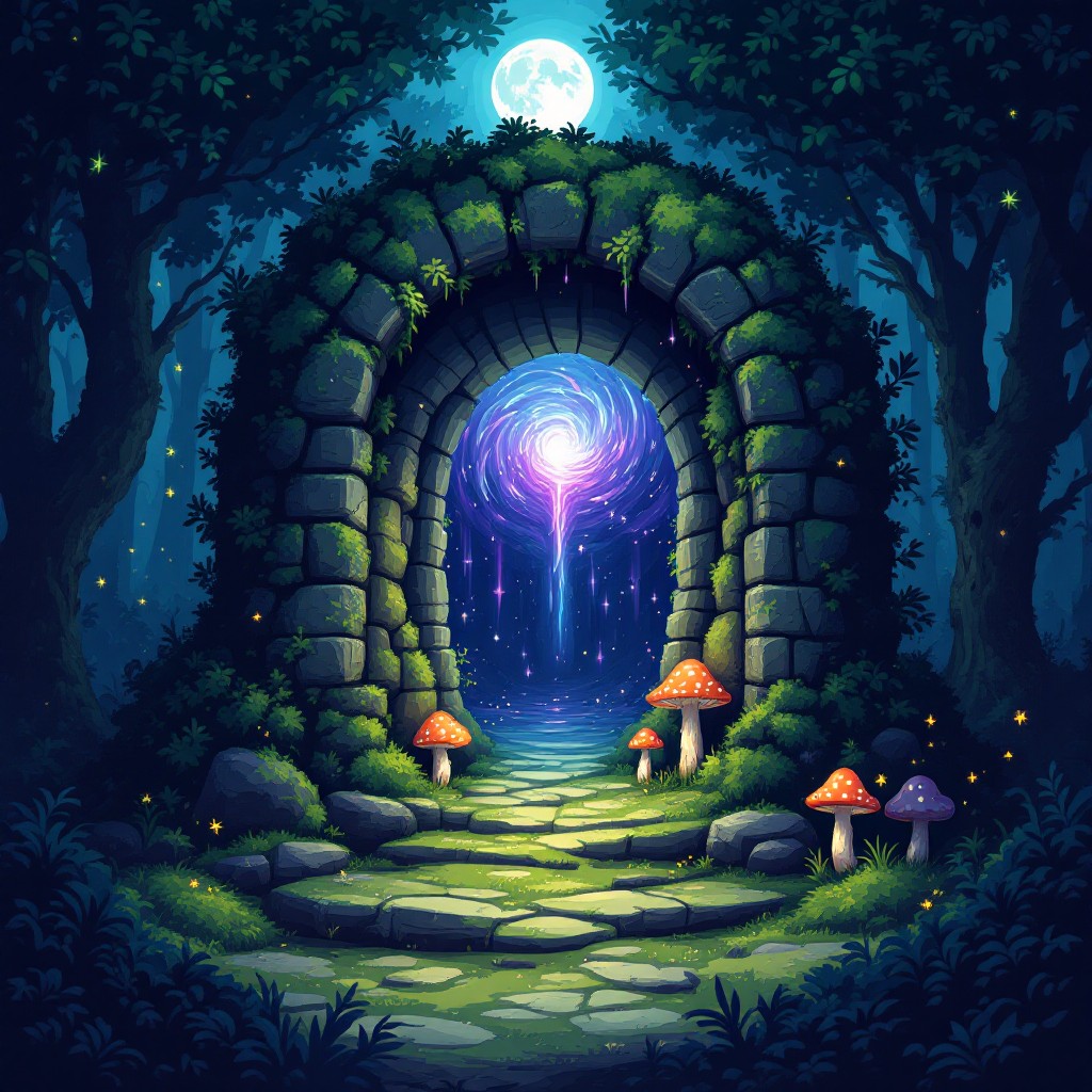 Free Magical Forest Entrance Image - Portal, Gateway, Enchanted ...