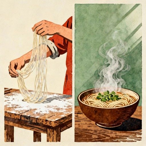Noodle Making Rustic Free Traditional Noodle Craftsmanship Image - Chef, Noodles, Chinese ...