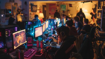 Intense Gaming On Computer Download Intense Gaming Session Image - Gaming, Computers, Monitors ...