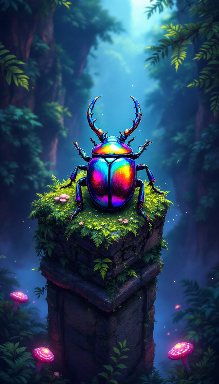 Free Rainbow Beetle Pixel Image - Beetle, Rainbow, Pixel | Download at ...