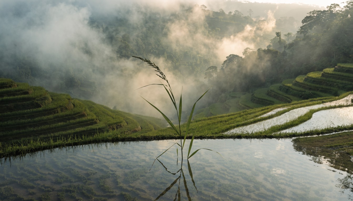 Free Misty Rice Terraces Image - Rice, Terraces, Mist | Download at ...