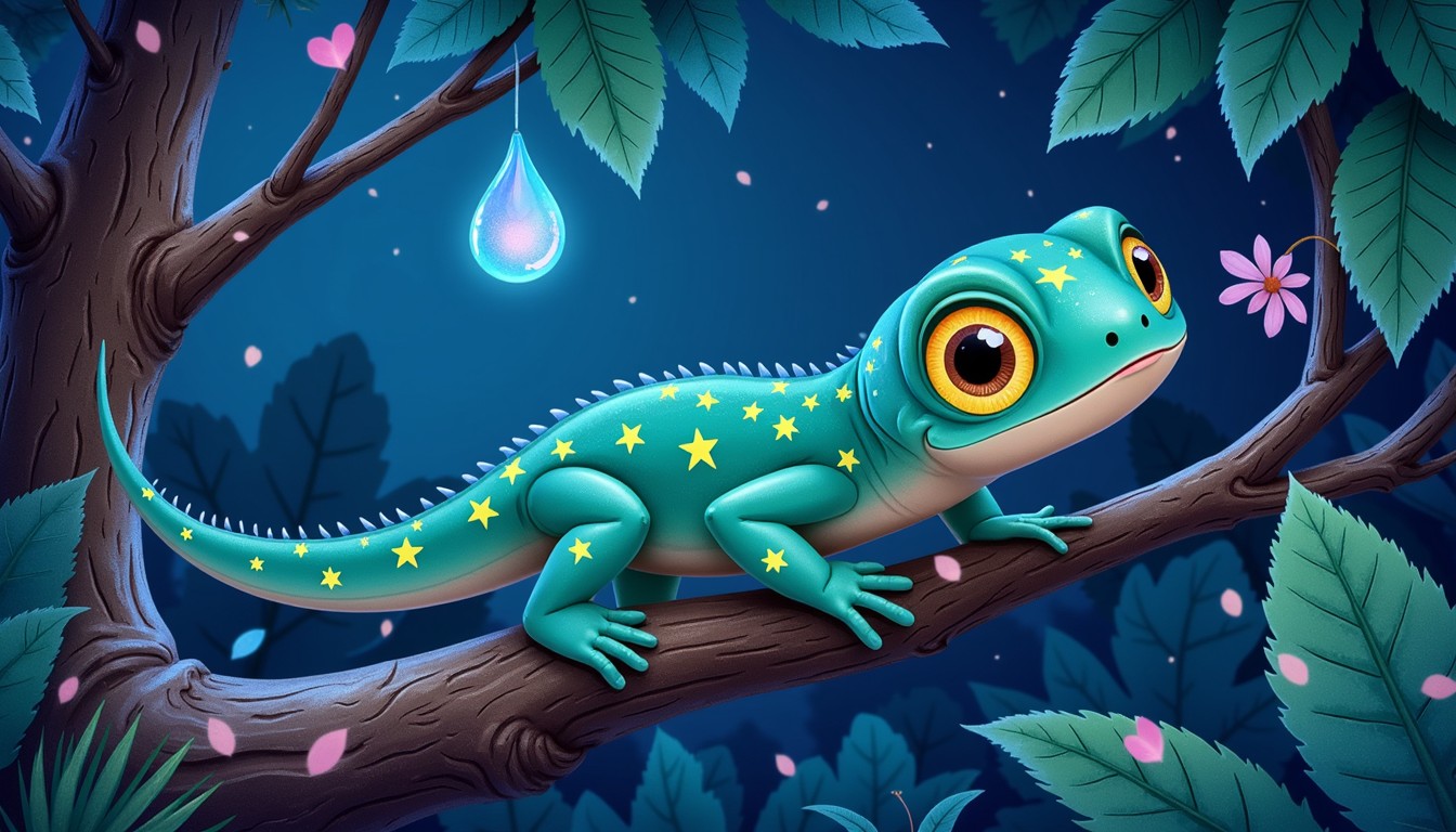 Free Luminous Night Gecko Image - Gecko, Teal, Luminous | Download at ...