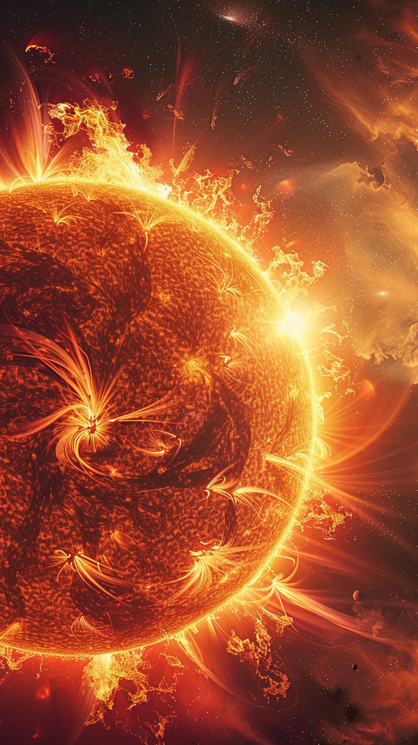 Sun Color Without Fire Free Fiery Sun Art Image - Sun, Fire, Art | Download at StockCake