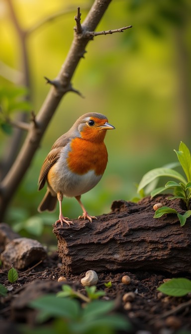 Free Vibrant Robin Watching Image - Robin, Bird, Wildlife | Download at ...