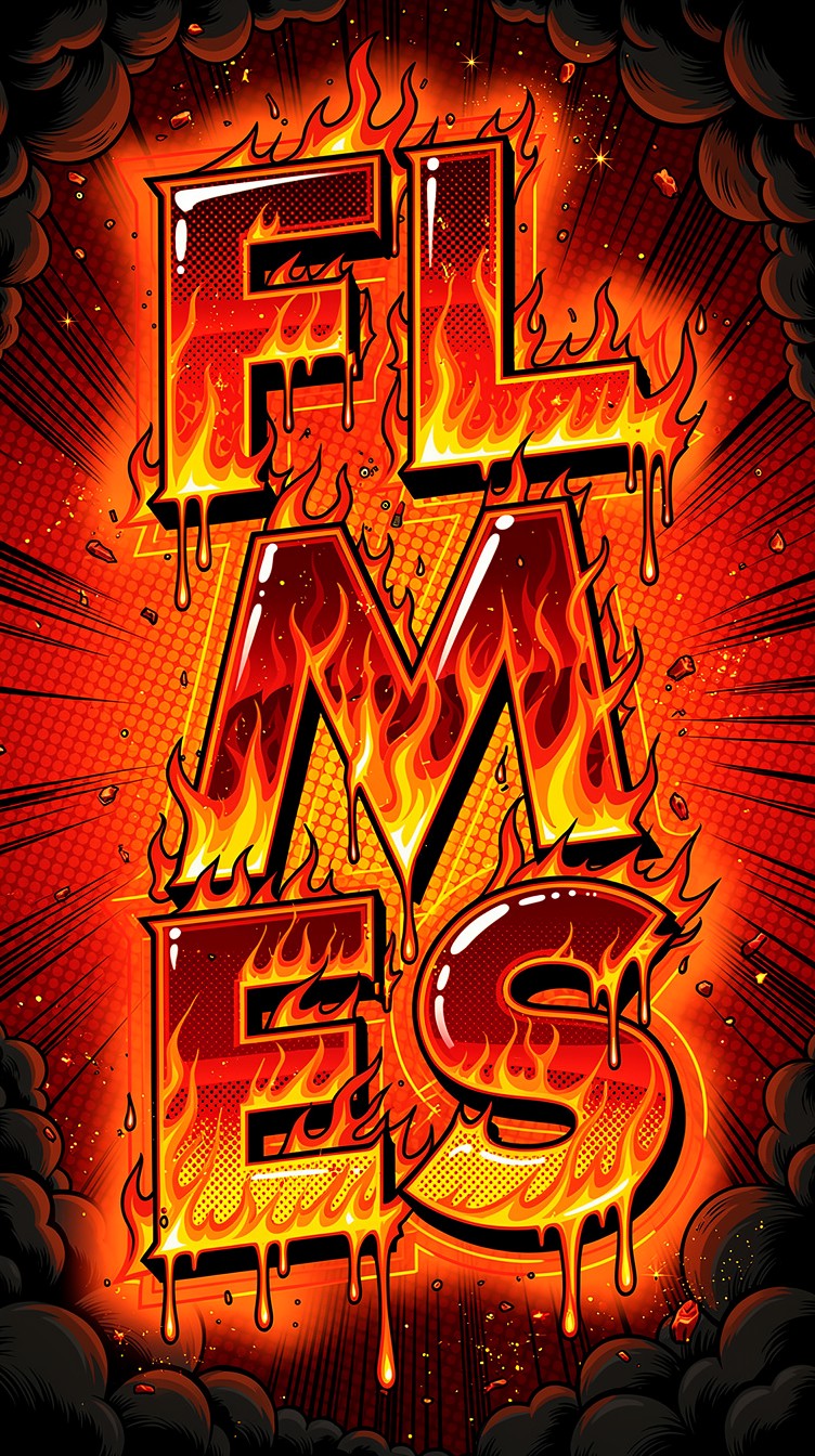 Typography Word Fire Free Blazing Typography Art Image - Typography, Flames, Fire | Download ...