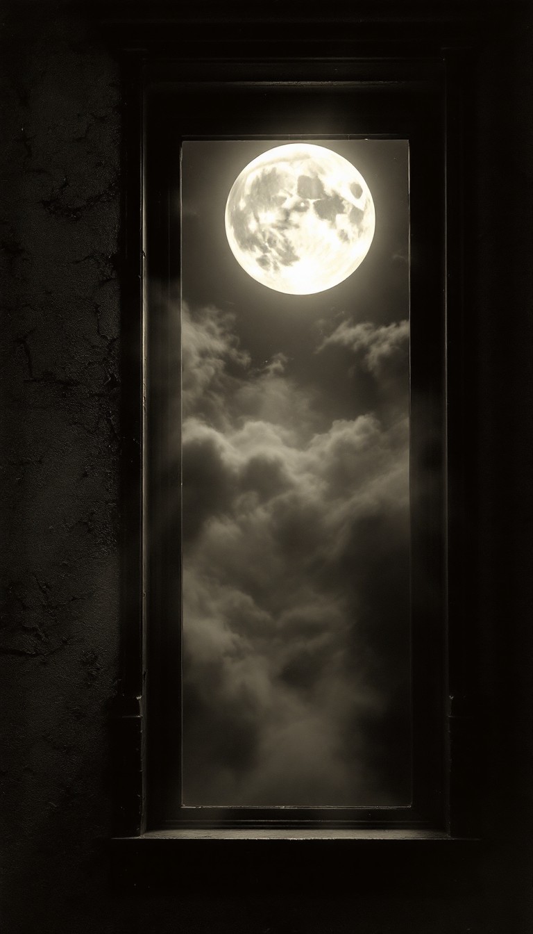Free Moonlit Window Frame Image - Moon, Window, Night | Download at ...
