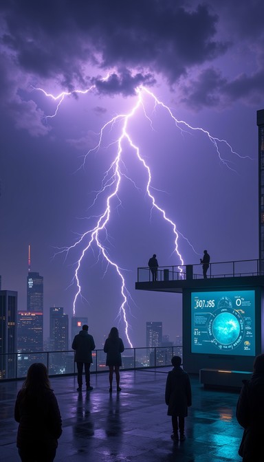 Free Lightning strikes city Image - Lightning, Storm, Cityscape ...