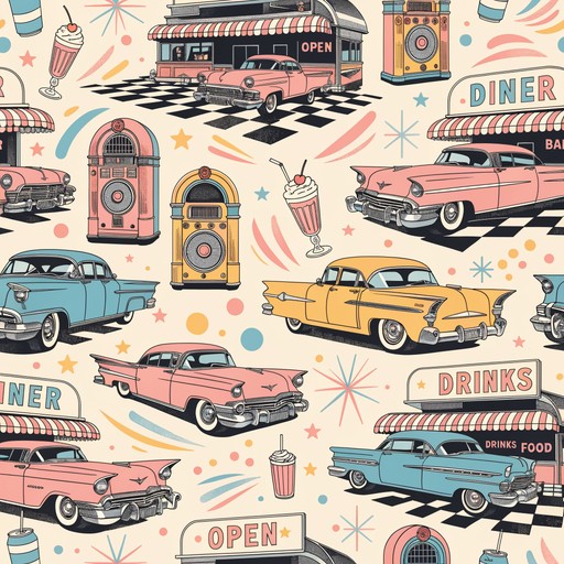 Free Retro Diner Pattern Image - Vintage, Retro, 1950s | Download at ...