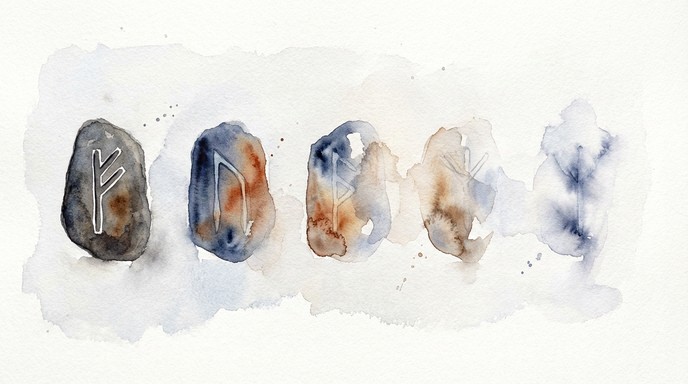 Rune Rune For Invisible Free Mystical Rune Journey Image - Watercolor, Runes, Stones | Download ...