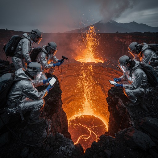 Scientists Study On Rooks Free Studying Molten Fire Image - Volcano, Lava, Scientists | Download ...