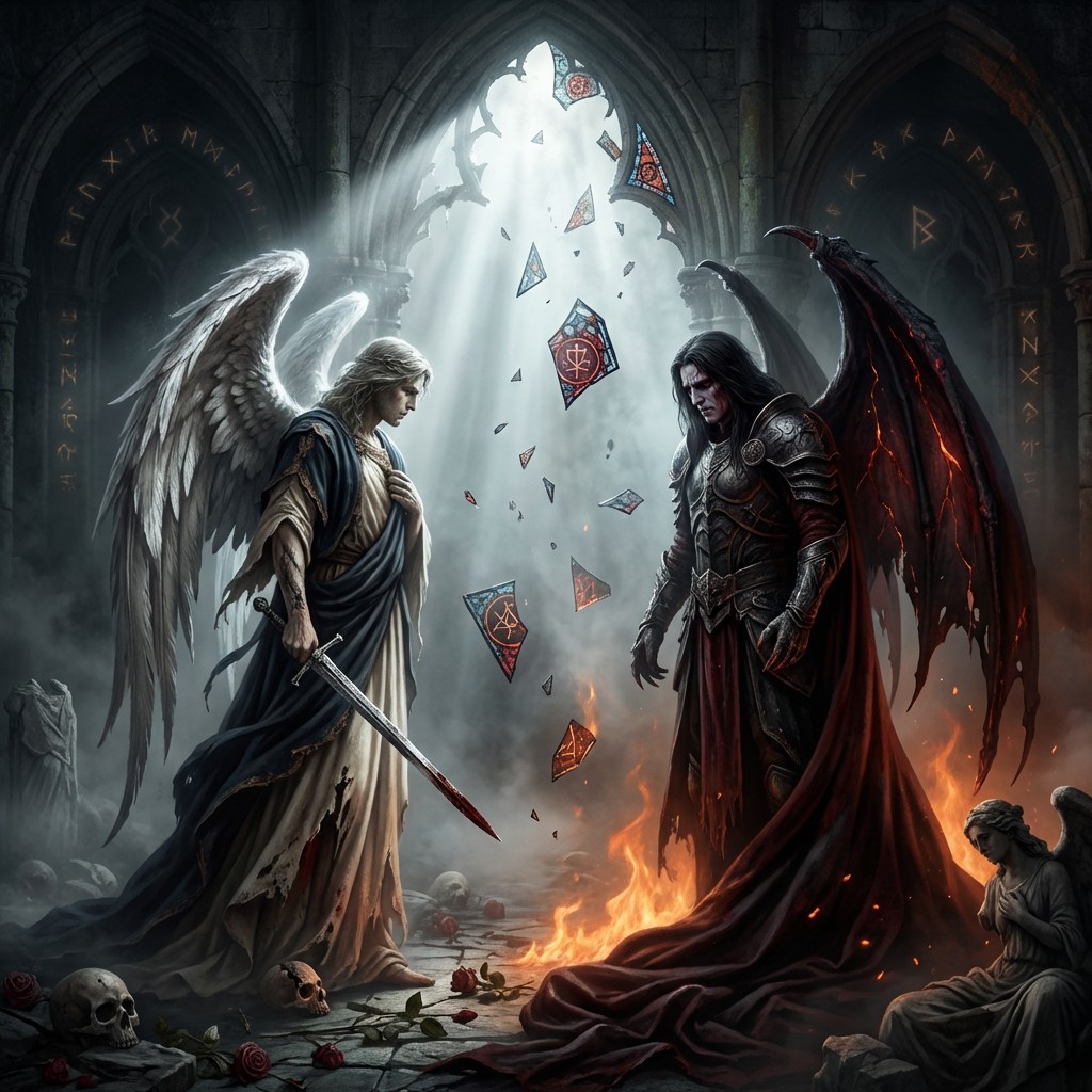 Free Heaven Hell Confrontation Image - Angel, Demon, Gothic | Download ...