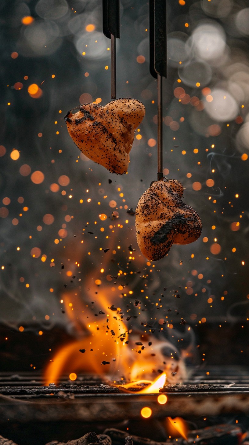 Free Fiery Cooking Moment Image - Fire, Cooking, Meat | Download at ...
