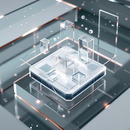 Free Crystalline Digital Interface Image - Minimal, Geometric ...