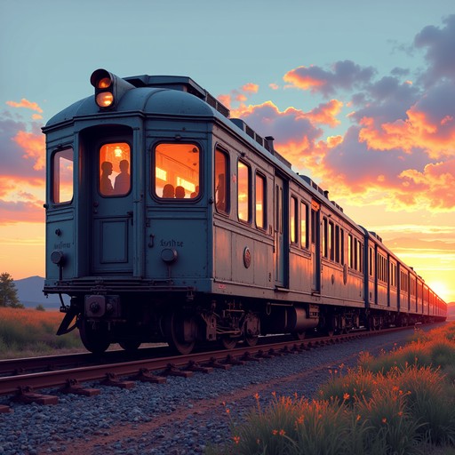 Free Sunset Railway Journey Image - Train, Sunset, Railway | Download ...