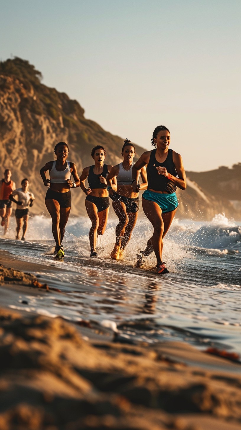 Free Beach Run Fun Image - Beach, Running, Friends | Download at StockCake