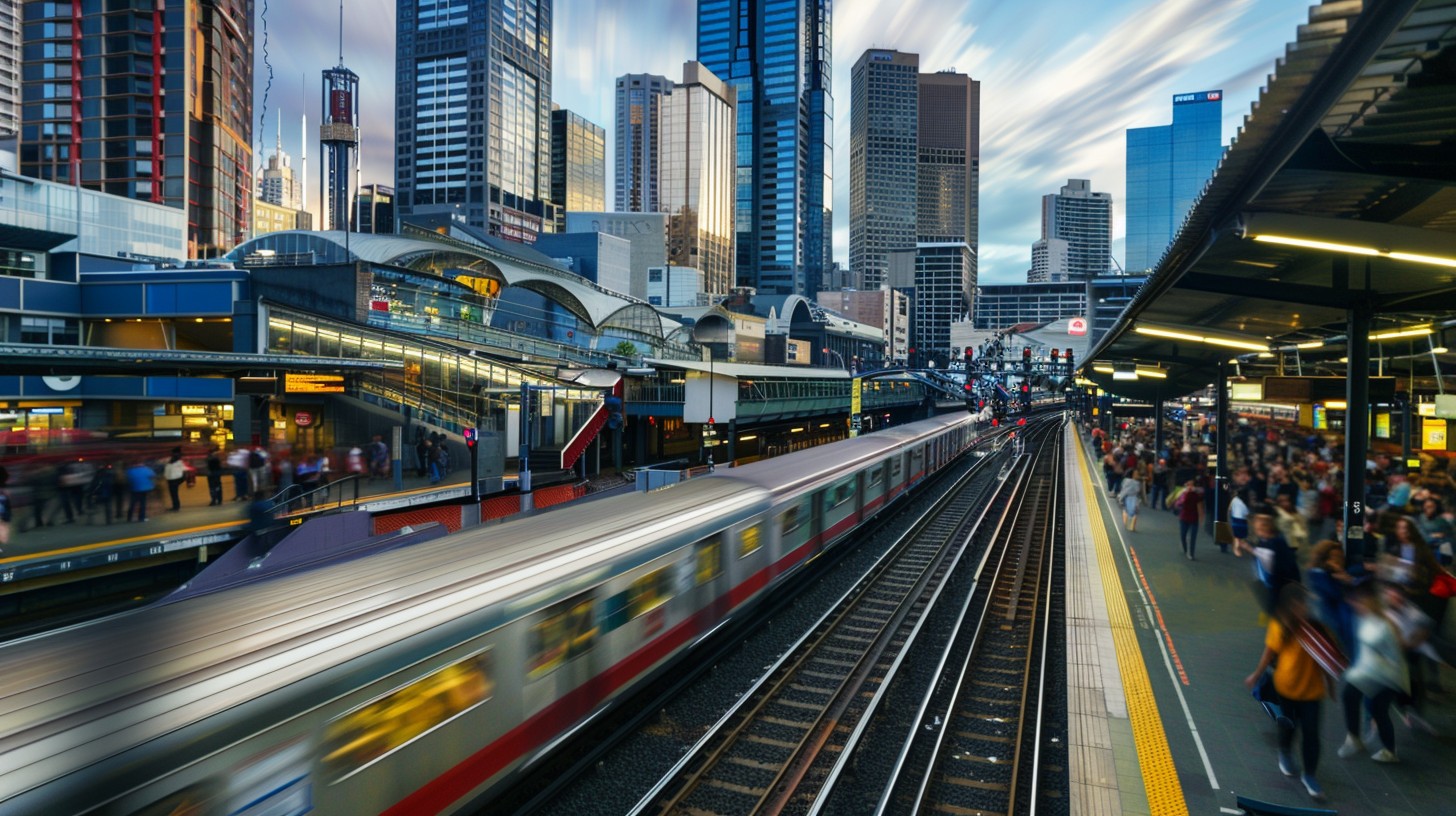 Urban Setting Train Free Busy Urban Station Image - City, Train, Station | Download at ...
