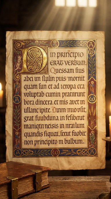 Free Ancient Illuminated Scripture Image - Manuscript, Medieval ...