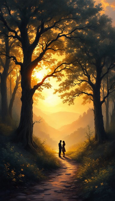 Romantic Tree Shadow Free Romance Among Ruins Image - Romantic, Sunset, Forest | Download at ...