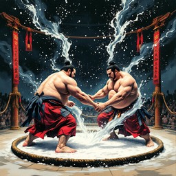 Free Sumo Warriors Clash Image - Sumo, Wrestling, Japanese | Download ...