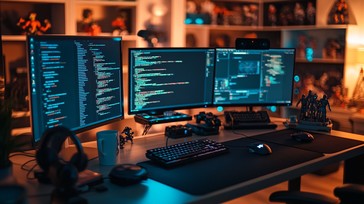 Free Coding Workspace Setup Image - Technology, Coding, Programming ...