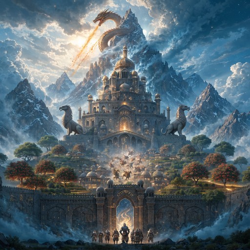 Free Mythical Dragon Fortress Image - Fantasy, Dragon, Citadel ...