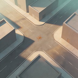 Empty Intersection Background Free Empty Urban Crossroads Image - Intersection, Crossroads, Urban ...