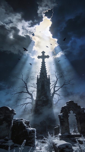 Free Heavenly Gothic Storm Image - Gothic, Cathedral, Winter | Download ...