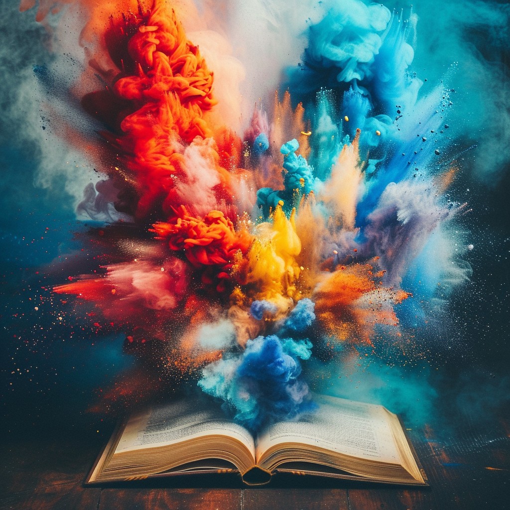 Free Vibrant Color Explosion Image - Colorful, Explosion, Book ...