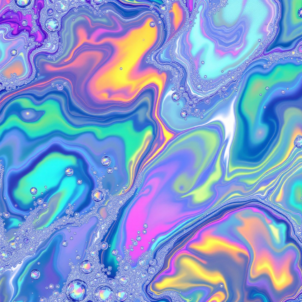 Free Prismatic Chemical Swirls Image - Iridescent, Swirling, Prismatic ...