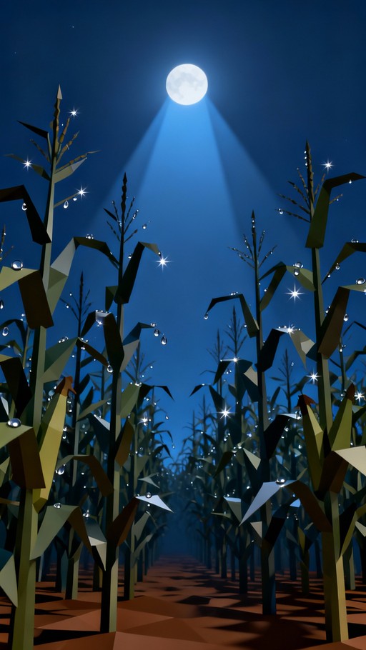 Free Moonlit Cornfield Night Image - Cornfield, Moonlight, Night ...