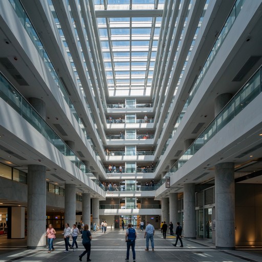 Multi Storey Atrium Free Soaring Public Space Image - Atrium, Architecture, Vertical ...