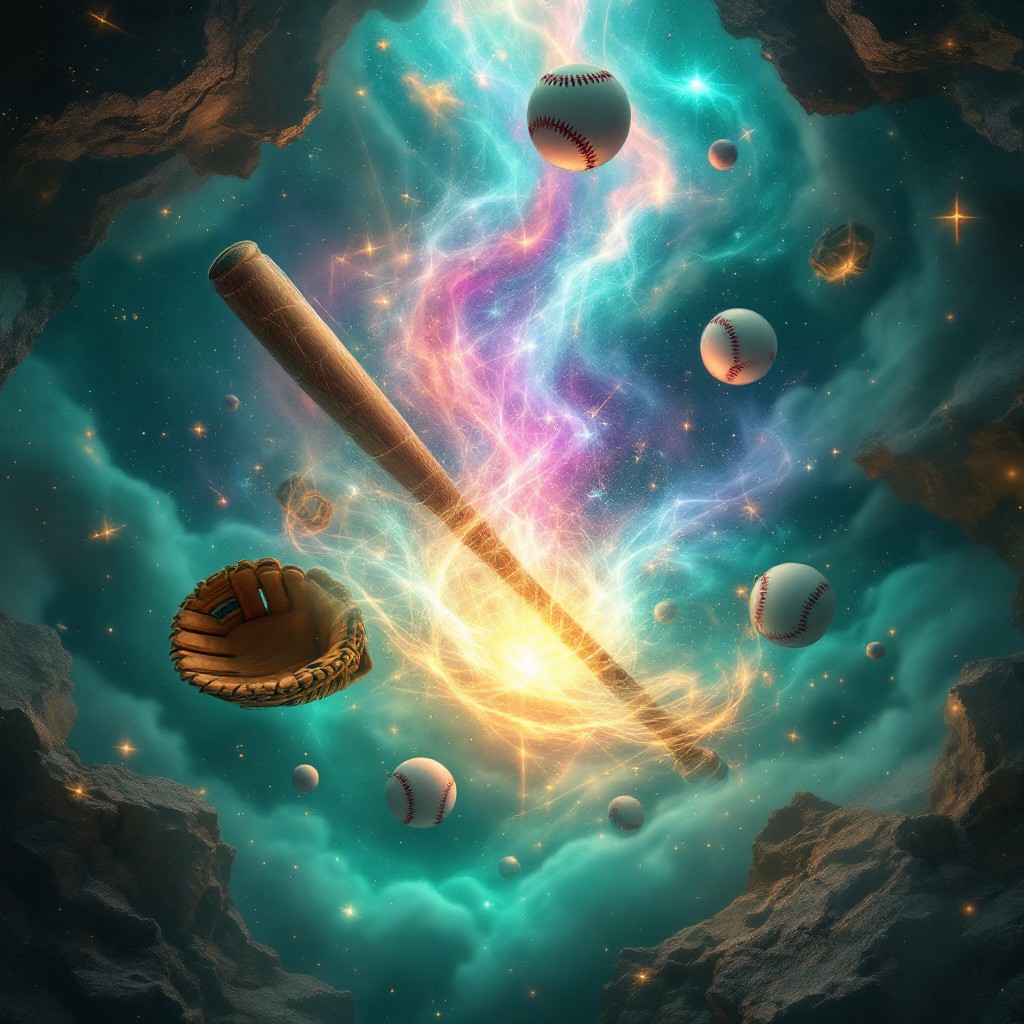 Free Cosmic Baseball Dreams Image - Baseball, Cosmic, Vintage ...