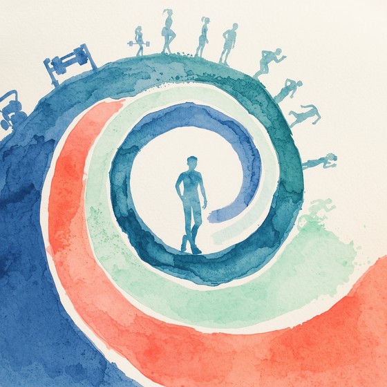 Free Colorful Strength Journey Image - Watercolor, Strength, Cycle ...