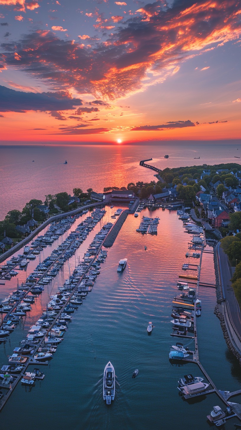 Free Sunset Harbor View Image - Sunset, Harbor, Marina | Download at ...