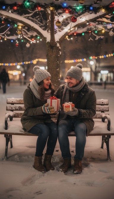 Change Gift Free Holiday Gift Sharing Image - Holiday, Gift, Couple | Download at ...