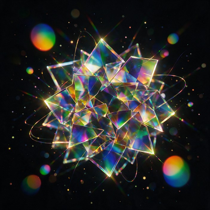 Download Rainbow Crystal Burst Image - Abstract, Prism, Crystal | StockCake