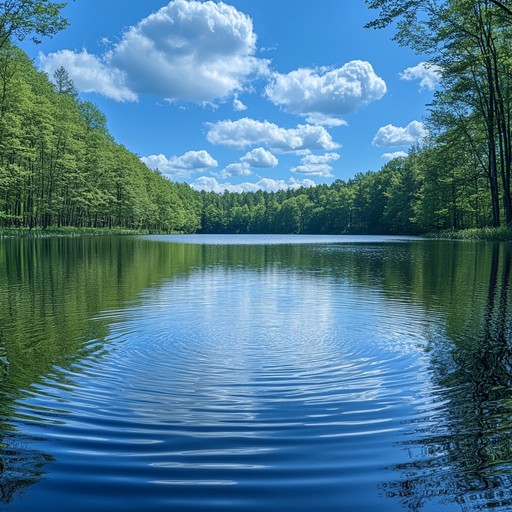 Free Serene Lake View Image - Lake, Forest, Sky | Download at StockCake