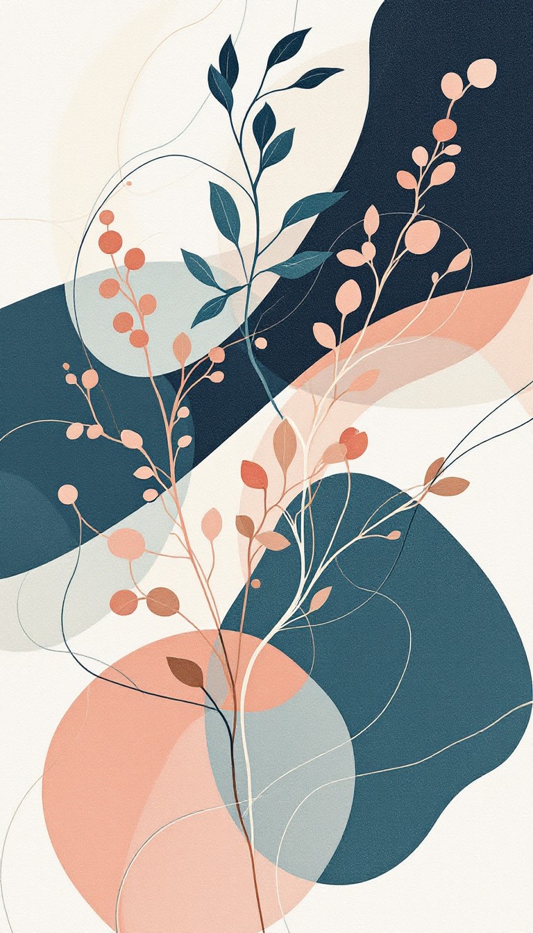 Free Flowing Botanical Abstract Image - Botanical, Abstract, Flowing ...