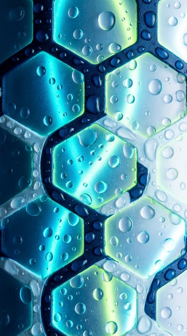 Free Aqua Droplet Pattern Image - Water, Droplets, Hexagonal | Download ...