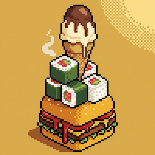 Free Stacked Food Tower Image - Burger, Ramen, Fruit | Download at ...